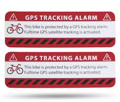 Pegatinas de Advertencia GPS para Bicicleta - SECYOURITY