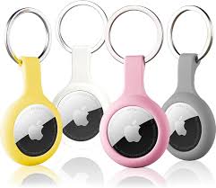 Funda de Silicona para AirTag - Pack de 4 con Llavero